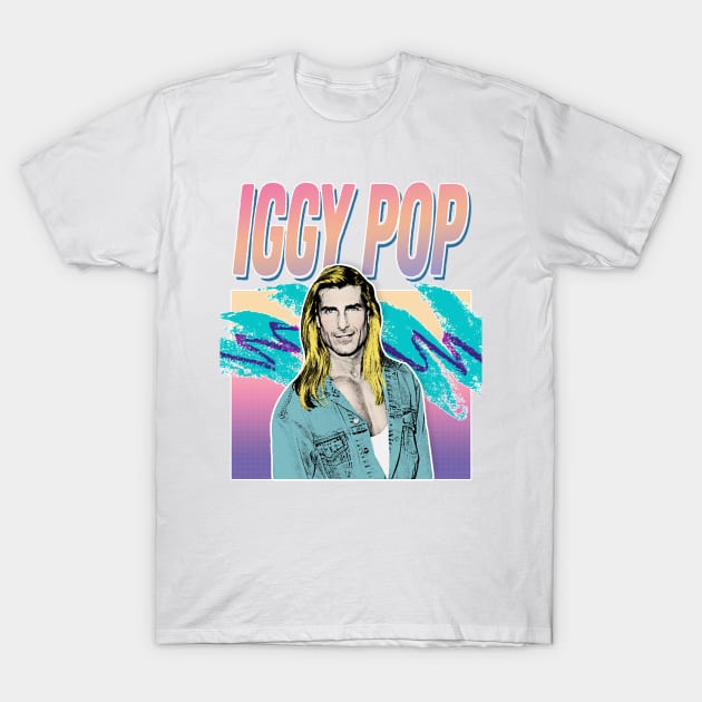 Iggy Pop Humorous Aesthetic Parody Design T-Shirt by DankFutura